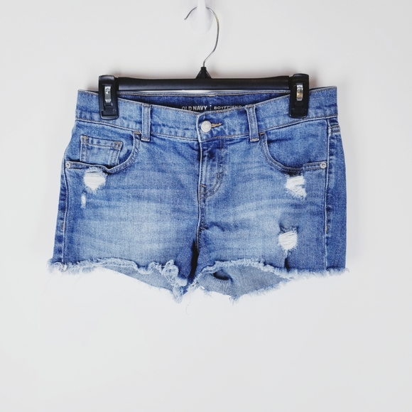 boyfriend cut off jean shorts